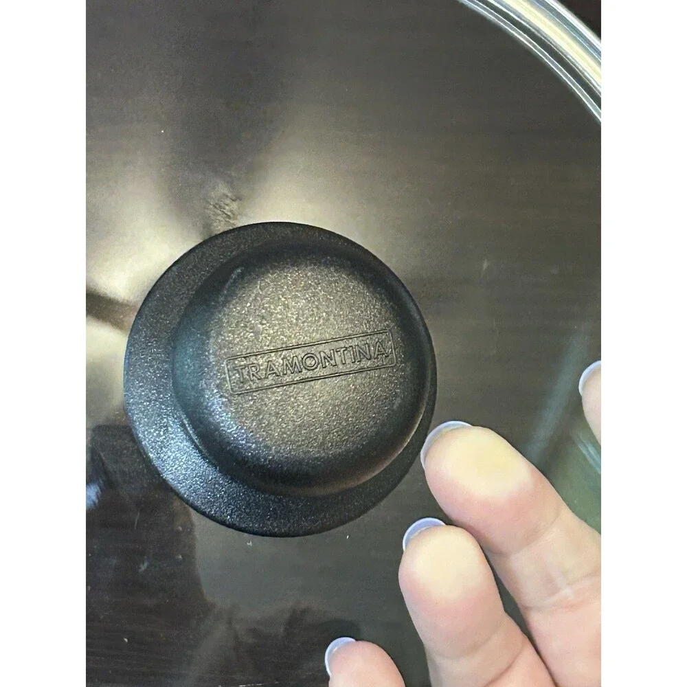 Tramontina 7” Glass Replacement Lid Stainless Rim Tempered Glass Lid Only
